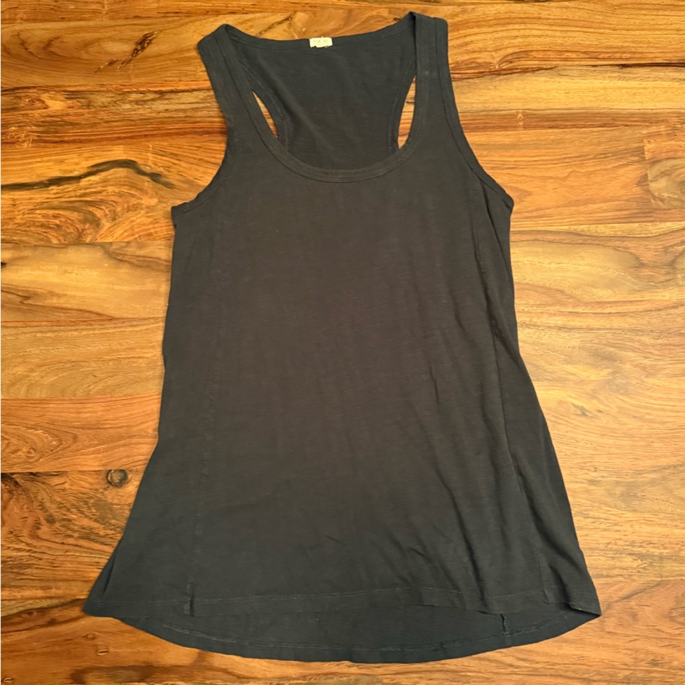 J. Crew Charcoal-Navy Sleeveless Tank Top